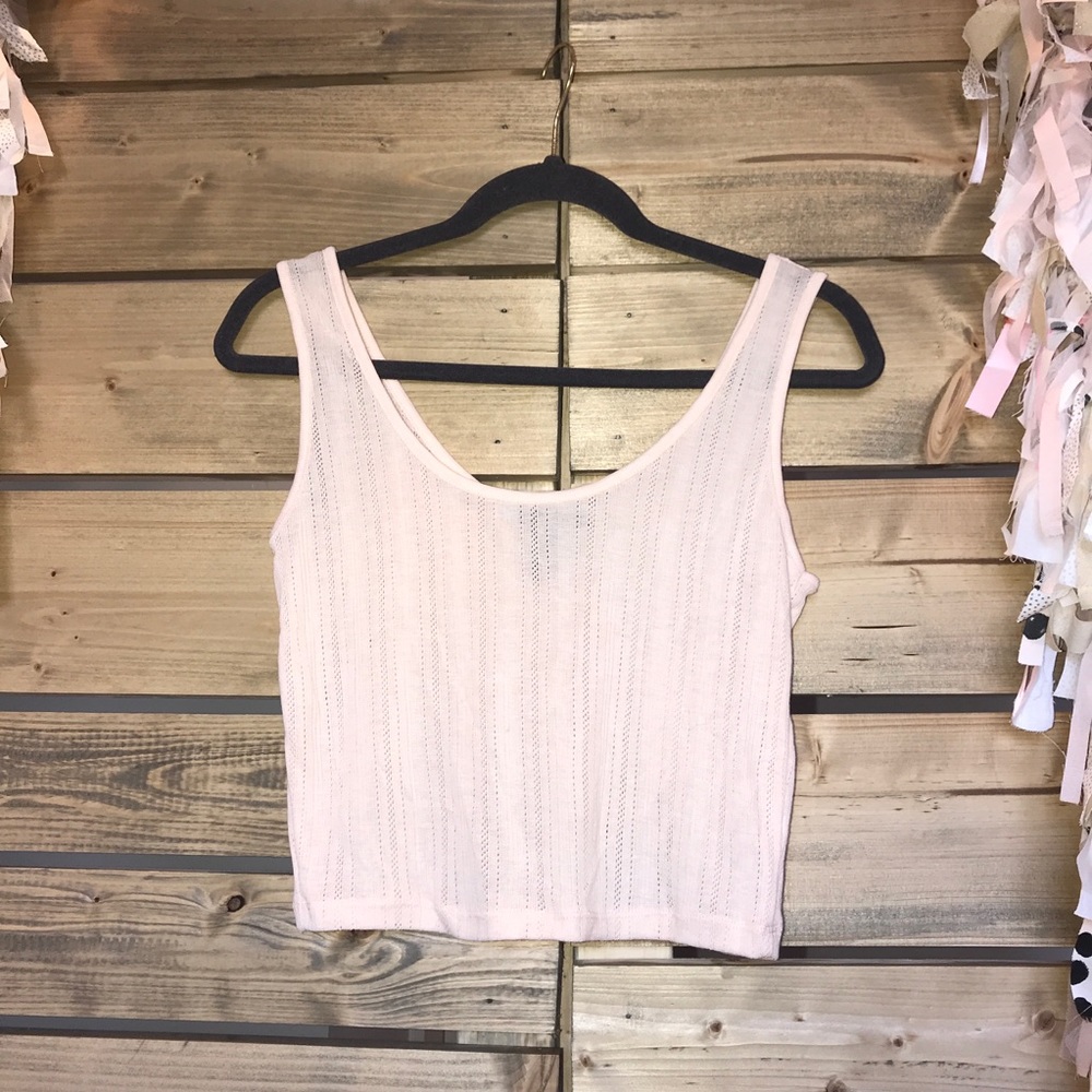 Light Pink Crop Tank